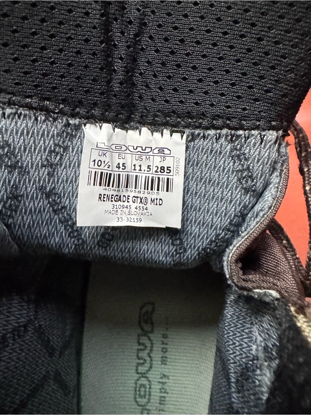LOWA Renegade Men's Brown Gore Tex Waterproof Hiking Boots - Picture 7 of 8